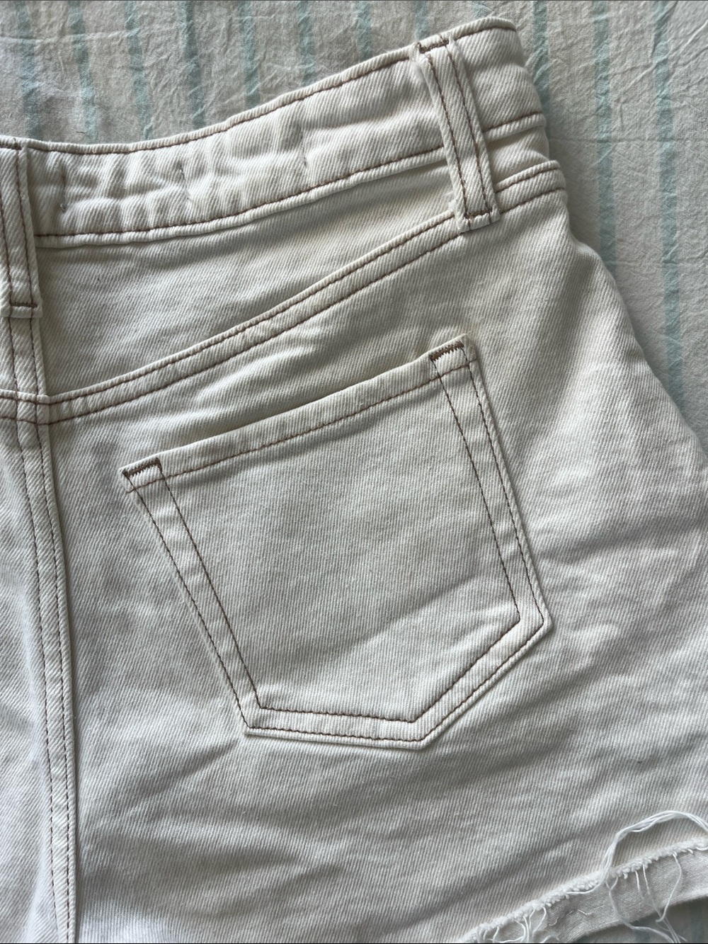 White Wild fable White High-Rise Denim wide leg Shorts - Picture 10 of 11